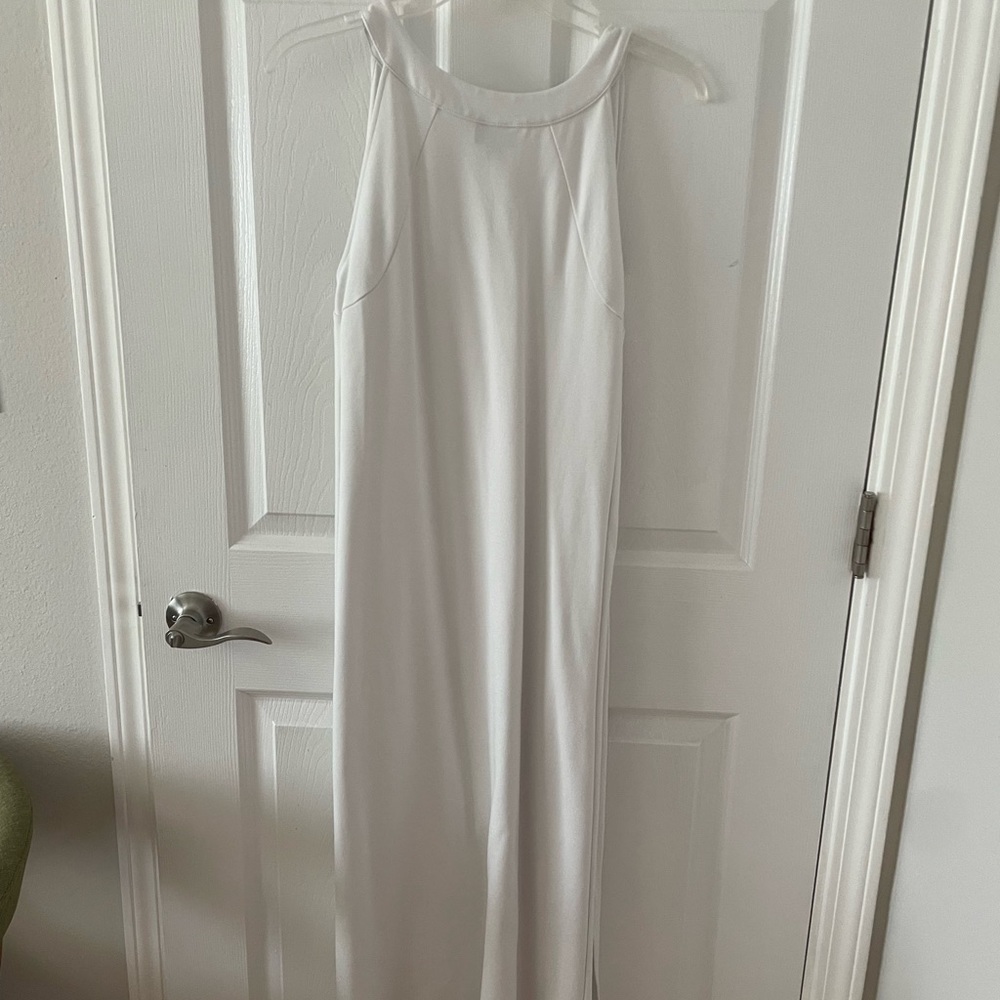 Jjill maxi white sleeveless dress medium - Picture 2 of 4